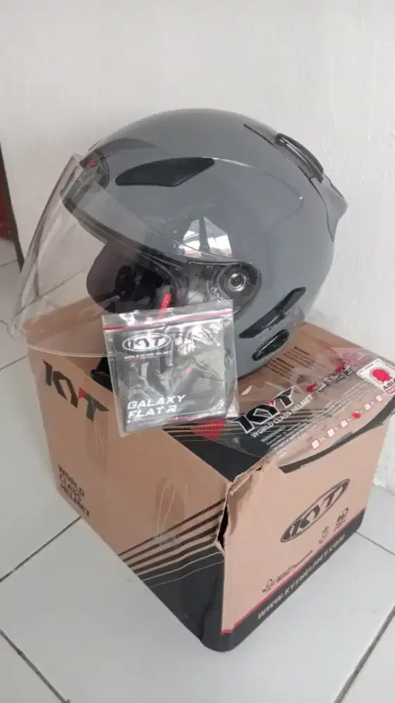Jual helm galaxy flat R dobel visor