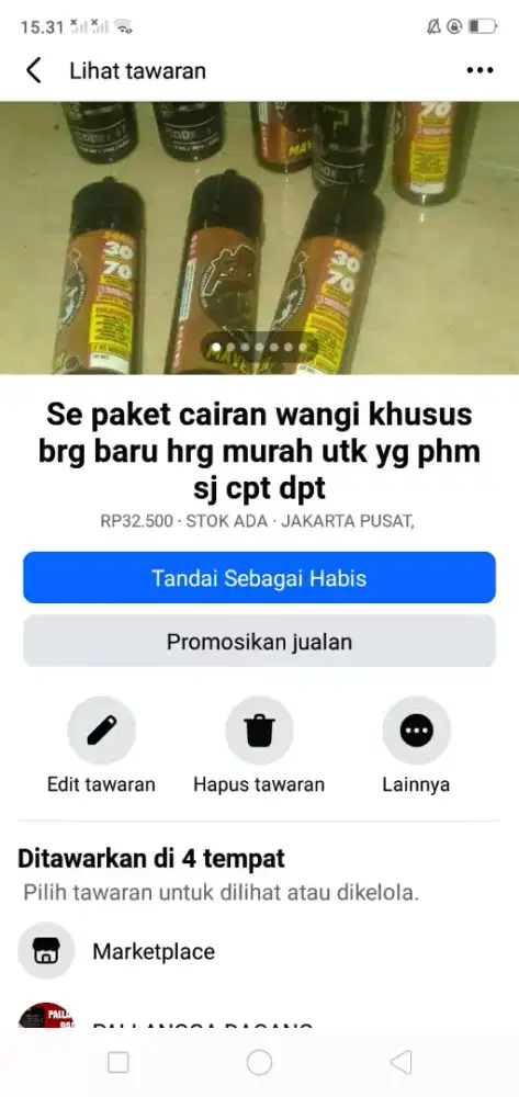 Se paket kelengkapan wanita arfum.wangi brg baru hrg murah se lg ada