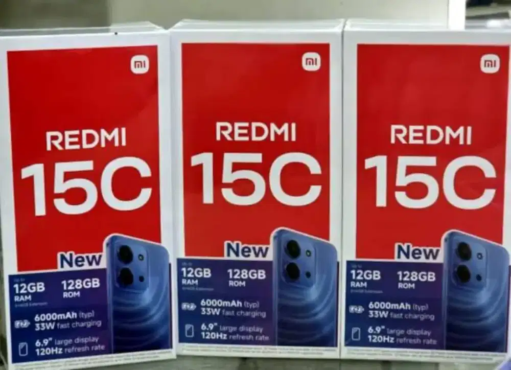 xiaomi redmi 15c 6/128 msh baru full segel