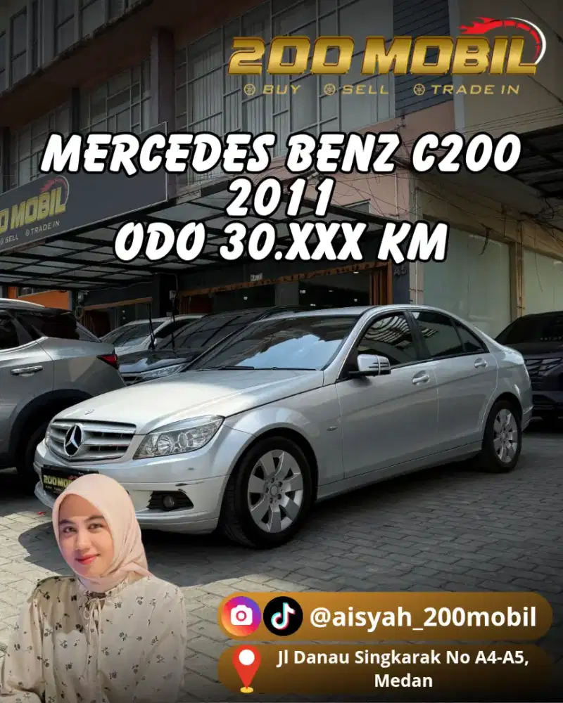 [ODO Rendah ‼️]Mercedes Benz C200 CGI A/T 2011