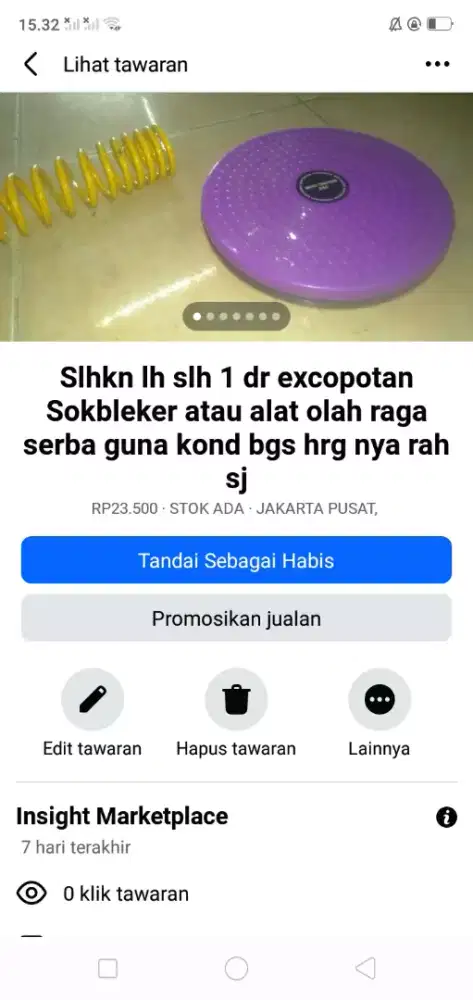 Slhkn lh slh 1 dr alat bantu olah raga atau sblh nya hrg murah sj cpt