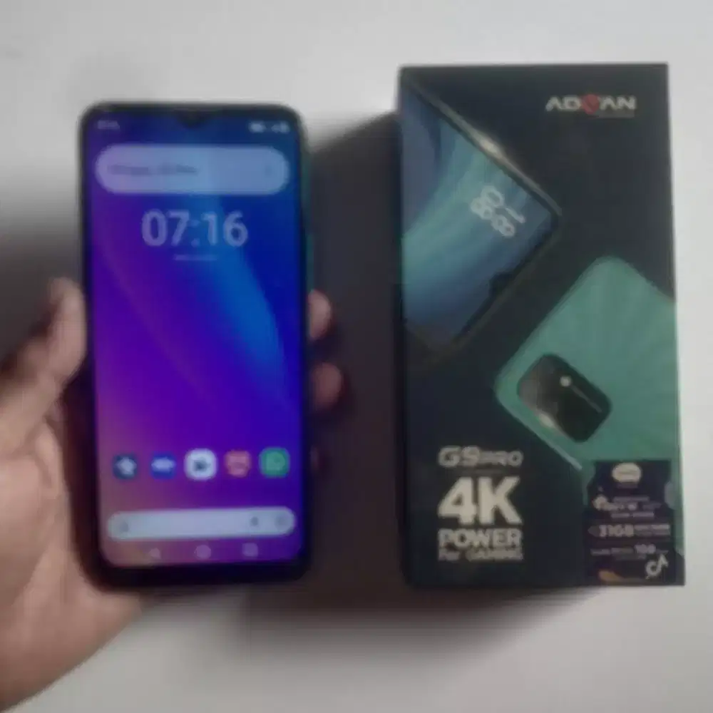 Advan G9 Pro (Os.10, RAM 6/64GB, 4G, Bat 6000mAh) Normal