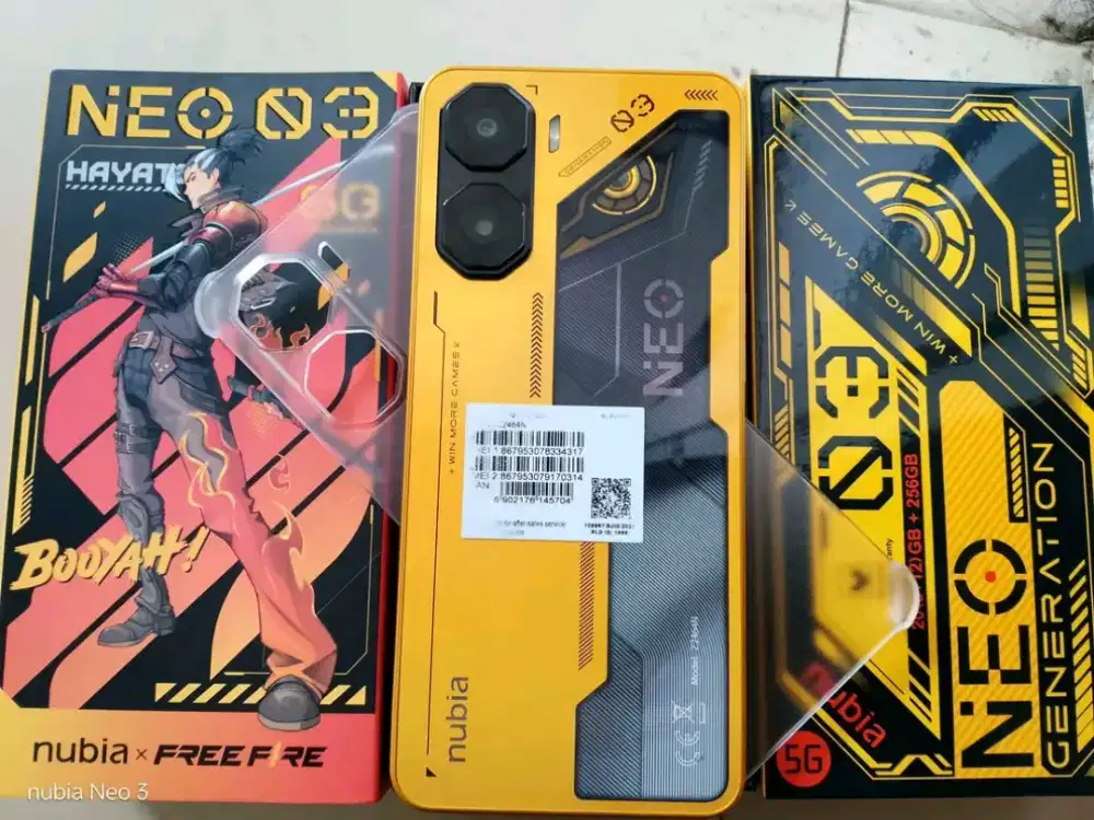 NUBIA NEO 3 5G FULLSET ORI SPEK GAMING (8+12/256GB)