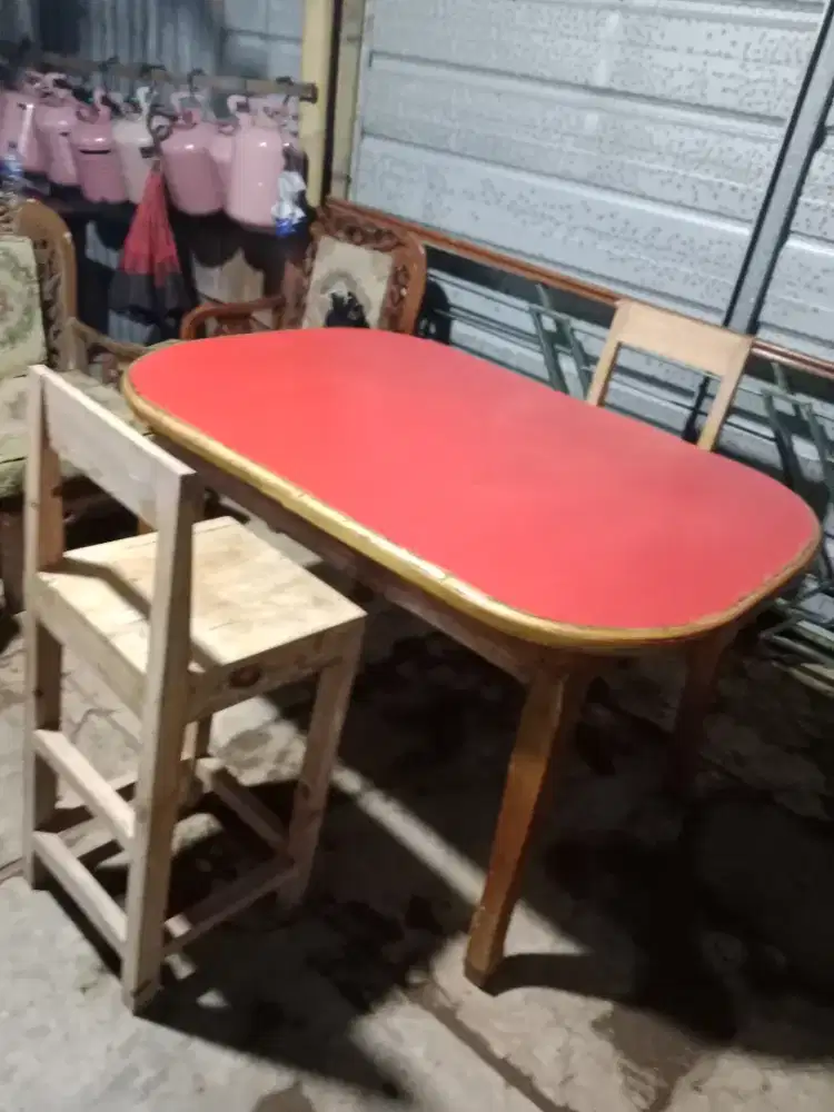 Meja makan 2kursi jati belanda