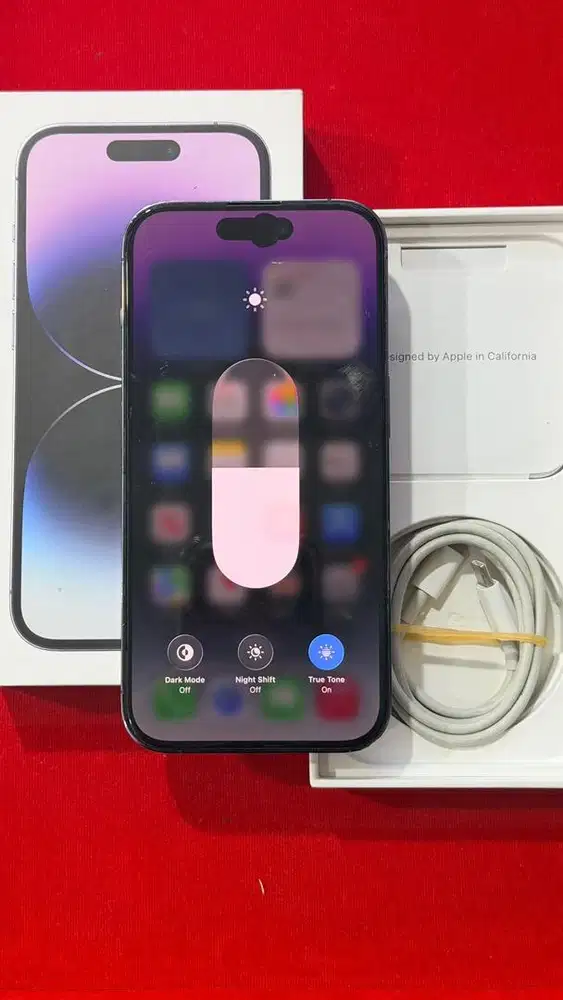 Dijual Iphone 14 Pro 256GB Deep Purple Resmi Ibox Lengkap ada minus