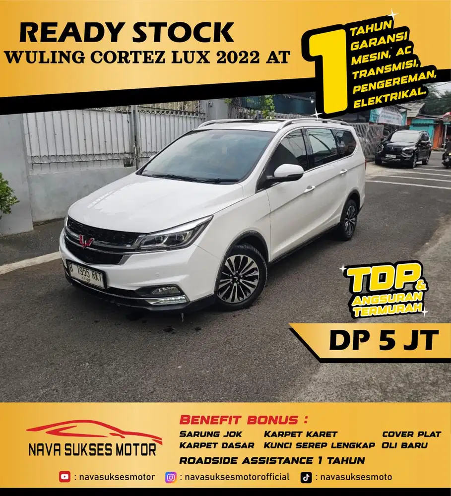 TDP 5 JUTA - WULING CORTEZ T LUX 2022