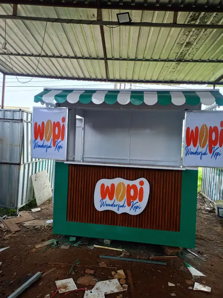 Rombong gerobak booth kontainer container murah