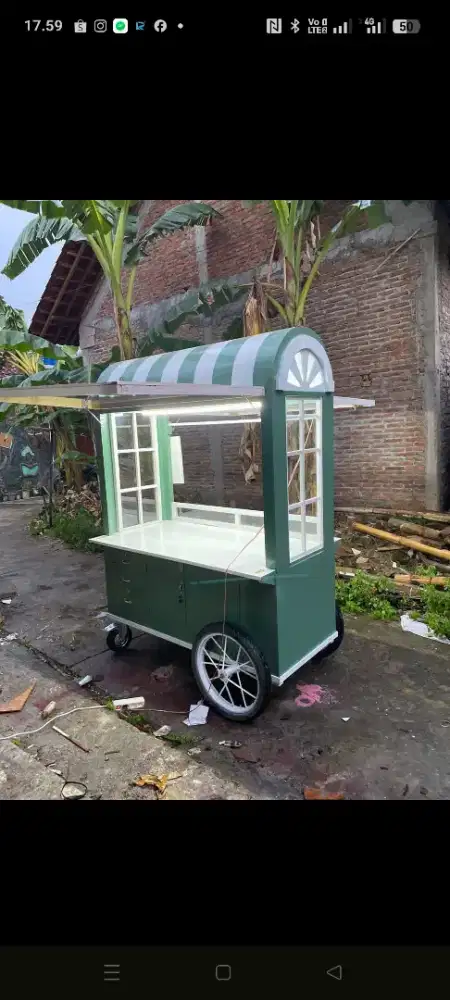 Gerobak rombong booth kontainer container