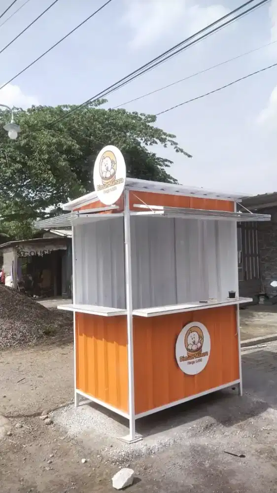 Rombong kontainer gerobak kontainer booth kontainer container unik