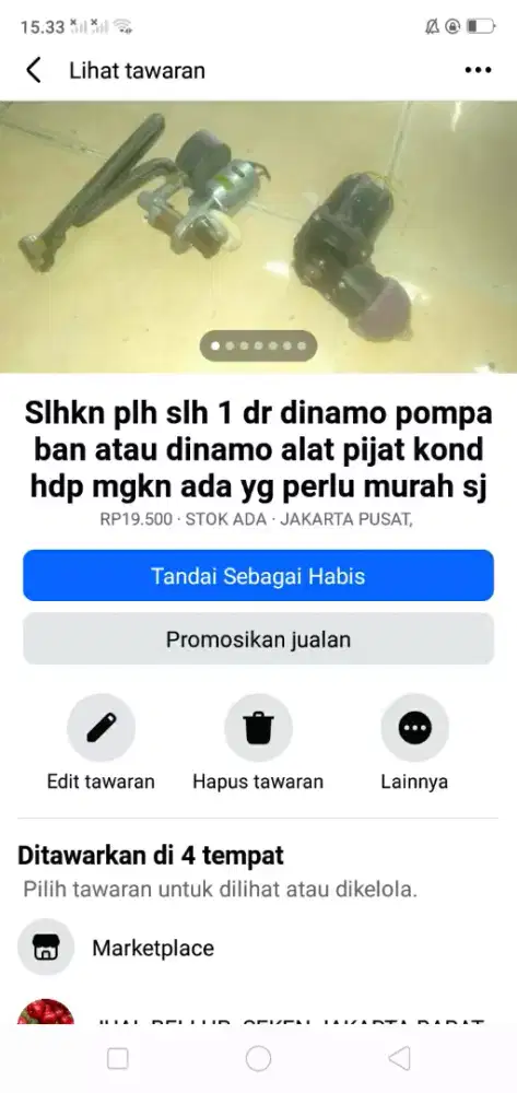 Slhkn plh slh 1 dr mesin dinamo pompa ban/dinamo pijit kond hdp