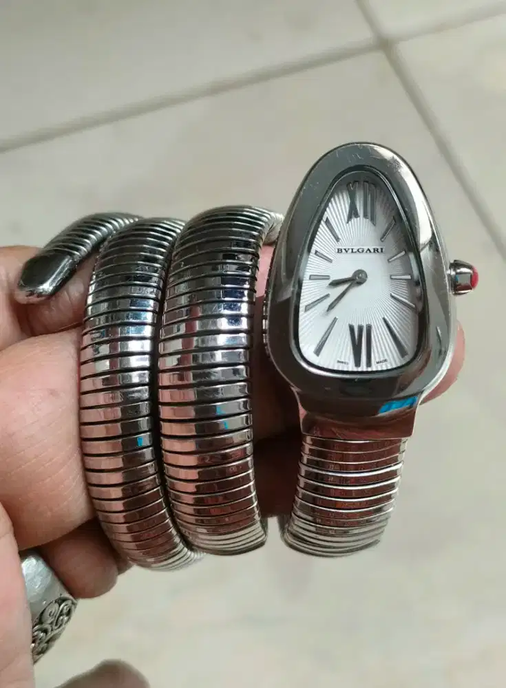 Jam tangan bvlgari serpenti tubogas for ladies klasik n antik