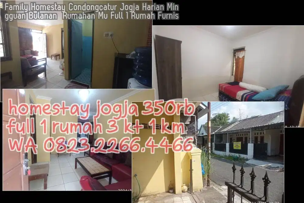Family Homestay Condongcatur Jogja Harian Mingguan Bulanan  Rumahan Mu