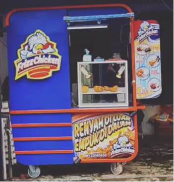 Grobak Jualan Ayam Crispy – Kondisi Mulus, Siap Pakai