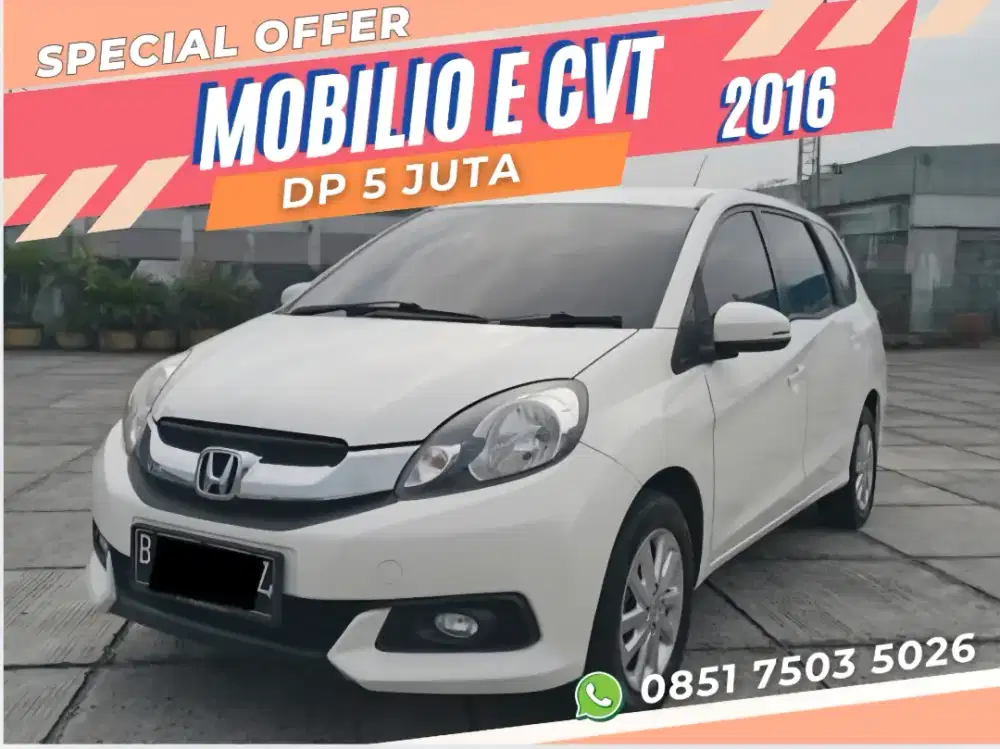 Dp Murah Mobilio E CVT 2016 Matic AT PUTIH