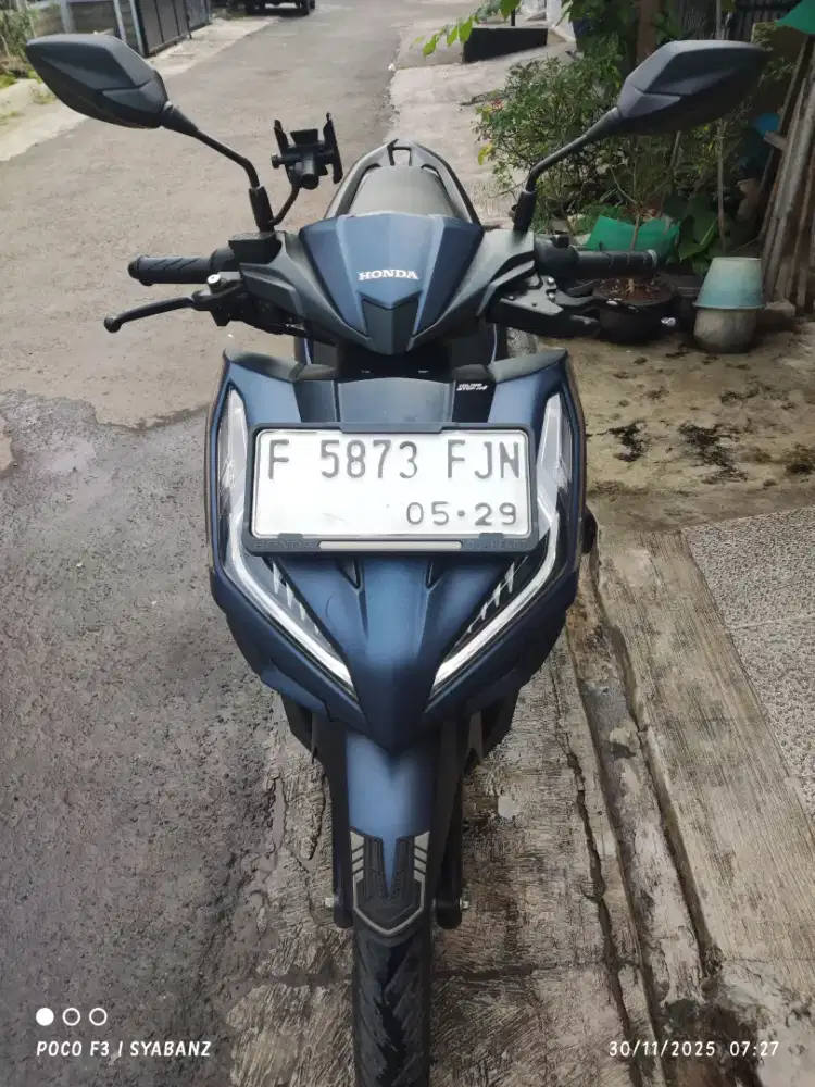 DIJUAL MURAH MOTOR MATIC HONDA KEYLESS VARIO 125 NEW 2024 BIRU DONGKER