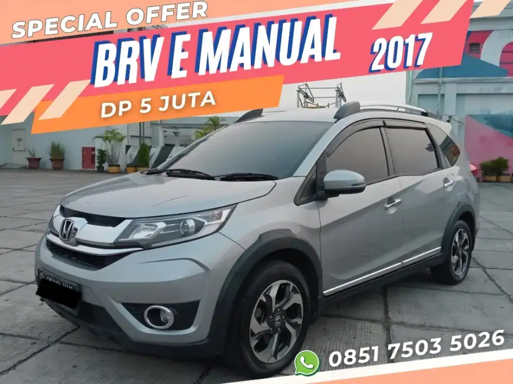 DP MURAH 5jt- BRV E MT MANUAL M/T 2017 SILVER