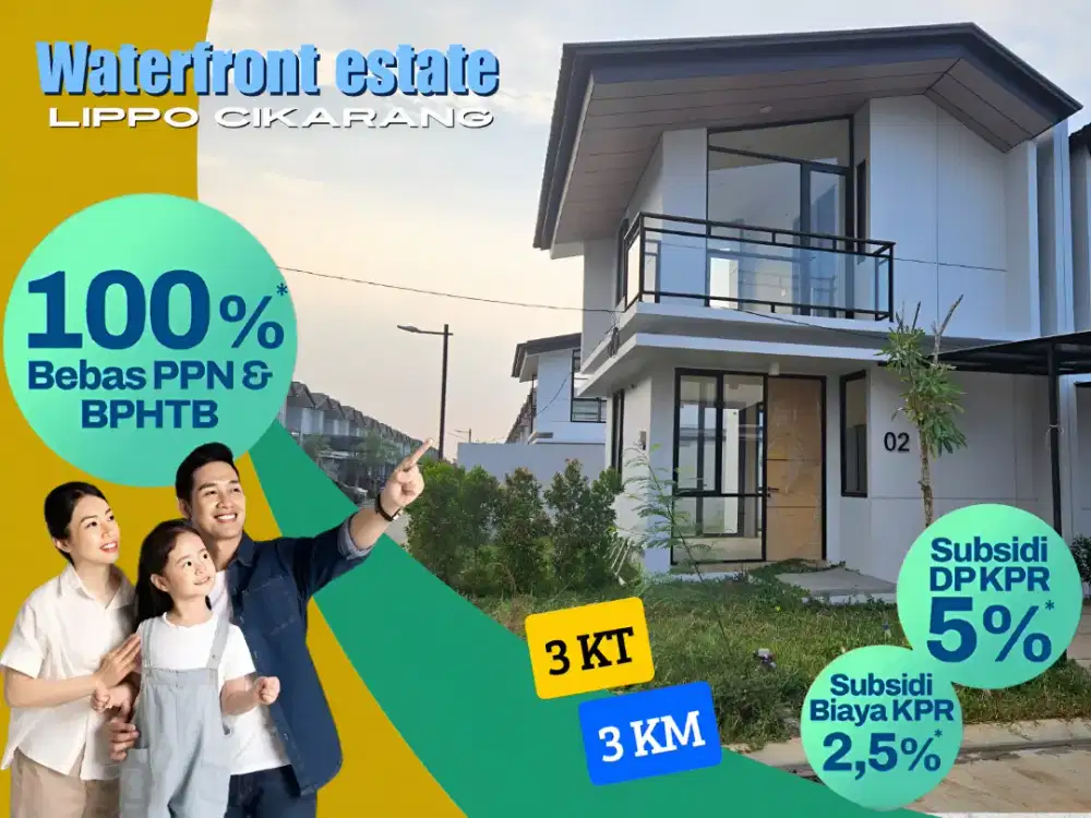 Rumah Ready Waterfront Estate Lippo Cikarang
