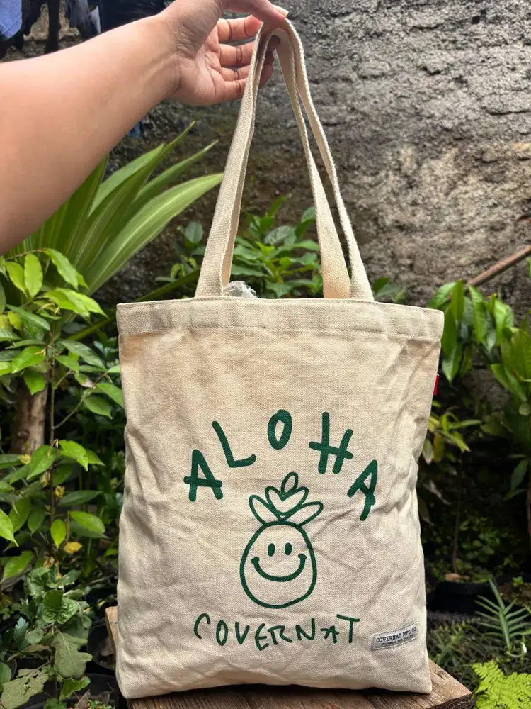 ToteBag Kanvas Covernat x ALOHA | Tas Bahu Covernat Rare ALOHA | Tas B