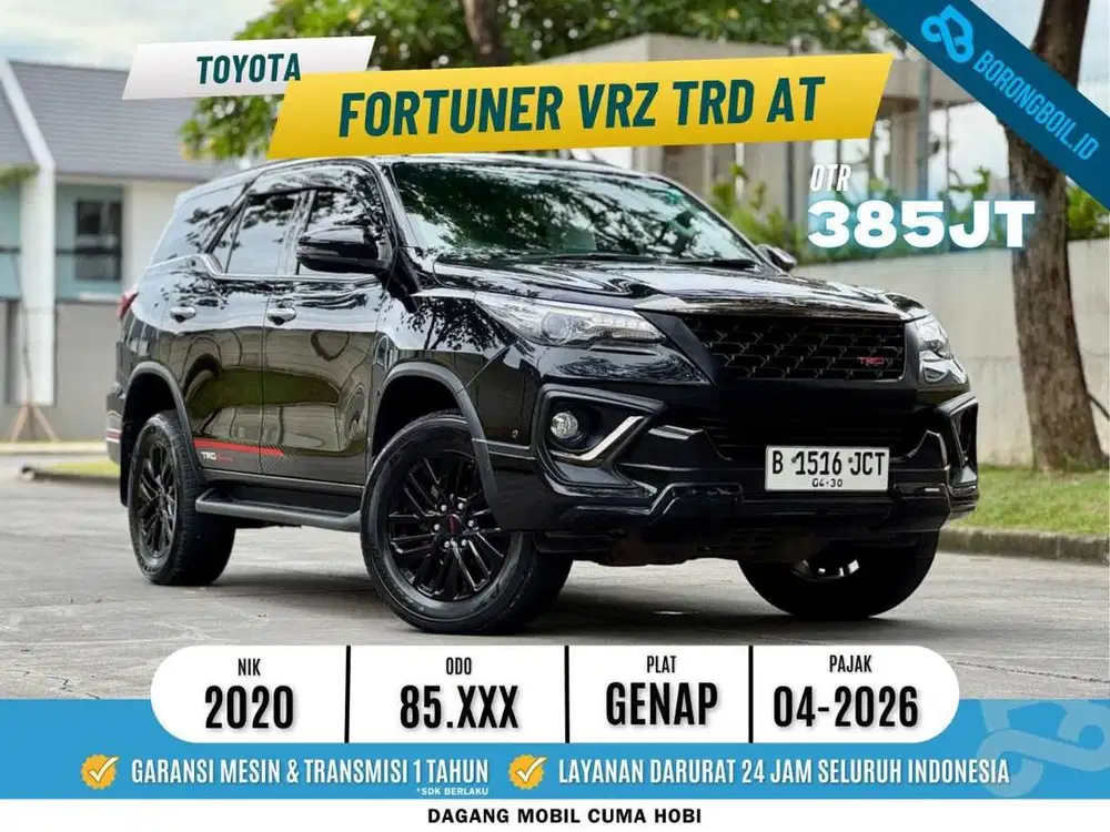 Fortuner VRZ TRD AT 2020 Hitam Metalik