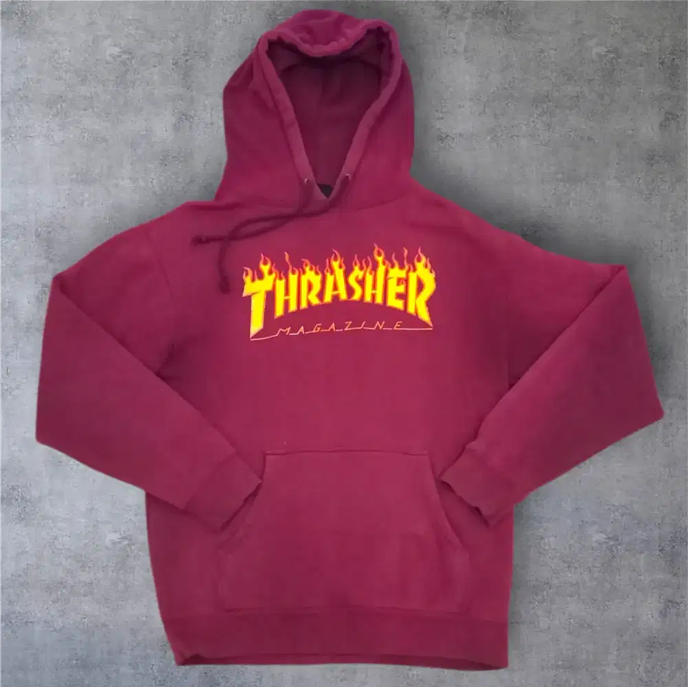 Hoodie Trasher Maroon