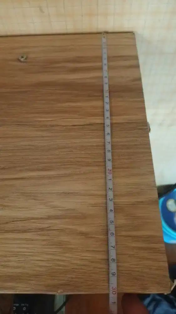 Papan MDF + Penyangga 90×30 tb 3cm(Putih)