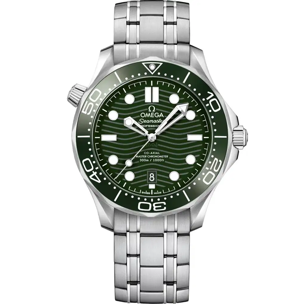 Omega Seamaster Diver 300M Green Wave Dial  Ceramic Bezel 42 - 2023