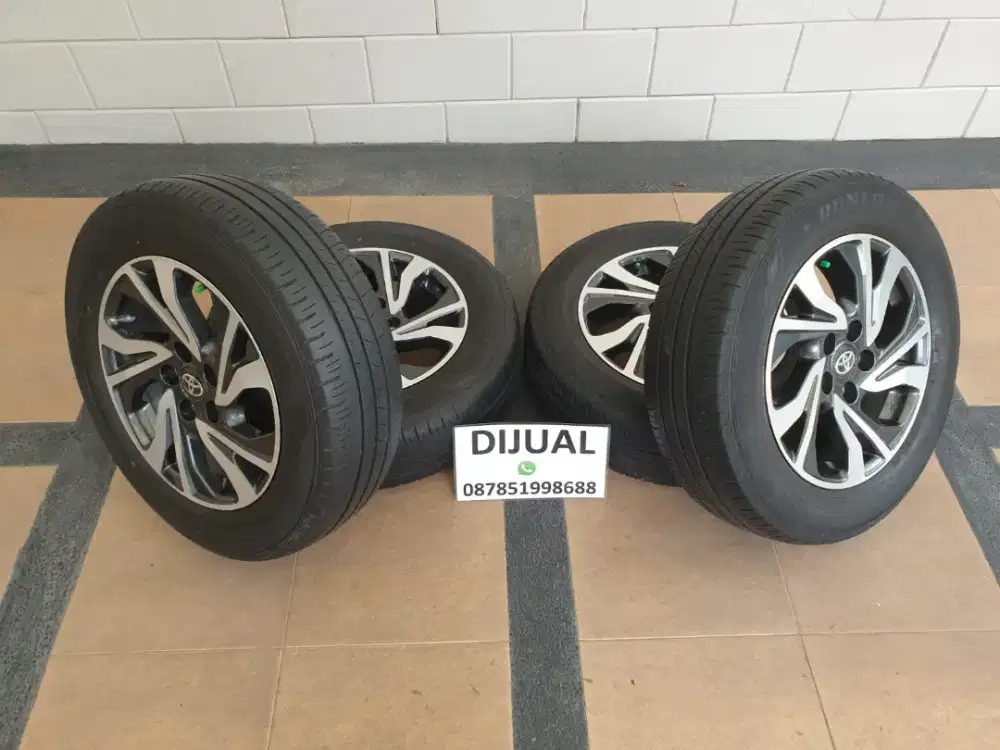 TerBARU 4 VELG Ori INNOVA REBORN +BAN DUNLOP 205/65R16 TEBAL SiapPakai
