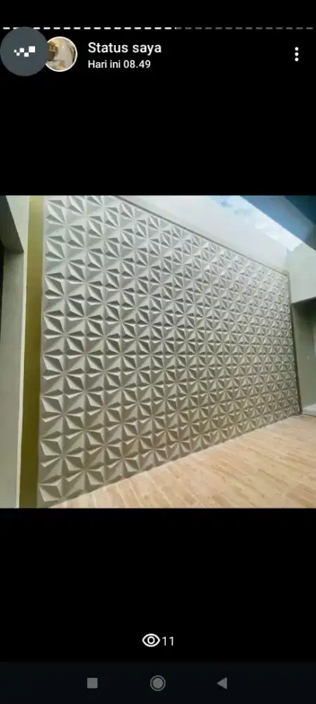 Pemasangan wallpanel 3d gypsum