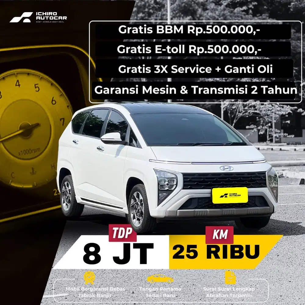 HYUNDAI STARGAZER PRIME TWOTONE 2024 KM 25RB PAJAK 07.26