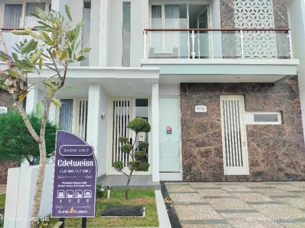 DIJUAL RUMAH LENGKAP PRIVATE POOL DEKAT EXIT TOL SIDOARJO