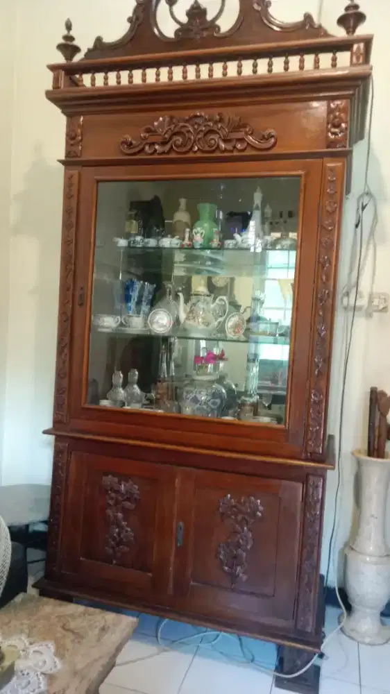 LEMARI PAJANGAN FULL JATI ASLI