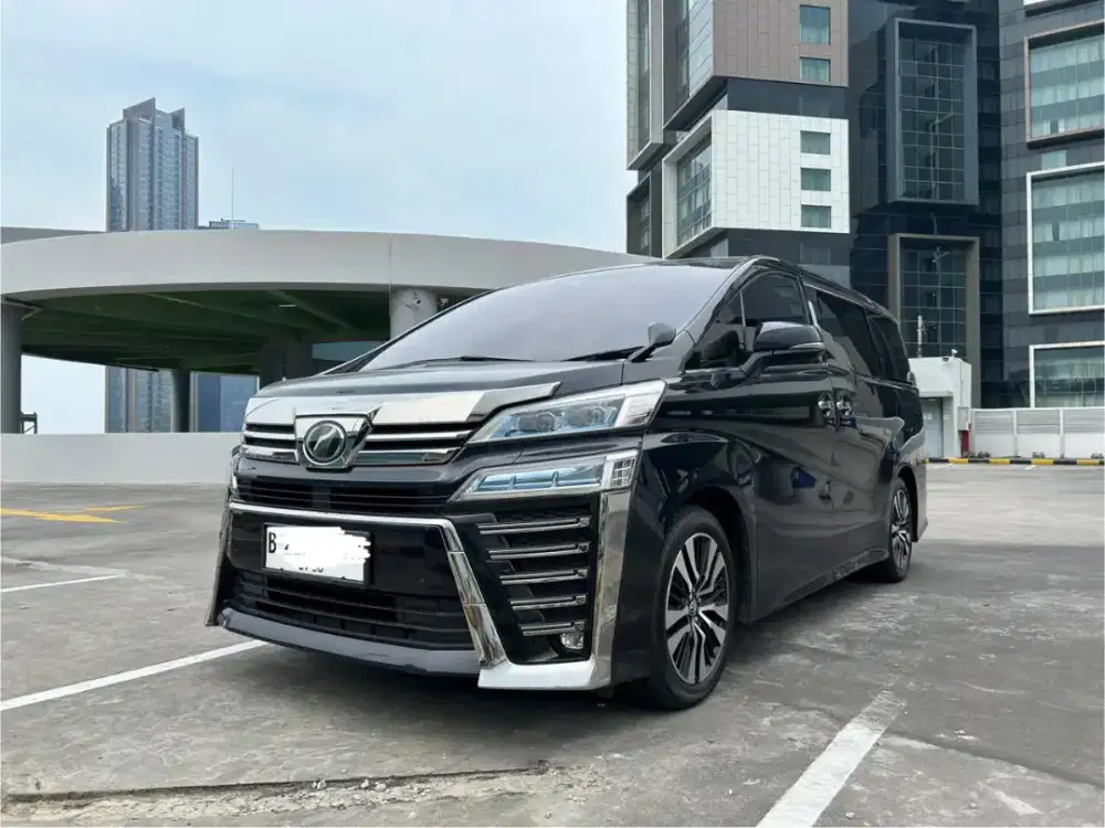 Toyota VELLFIRE ZG2.5AT, 2018 Pemakaian 2019, Hitam, Low KM (54000)
