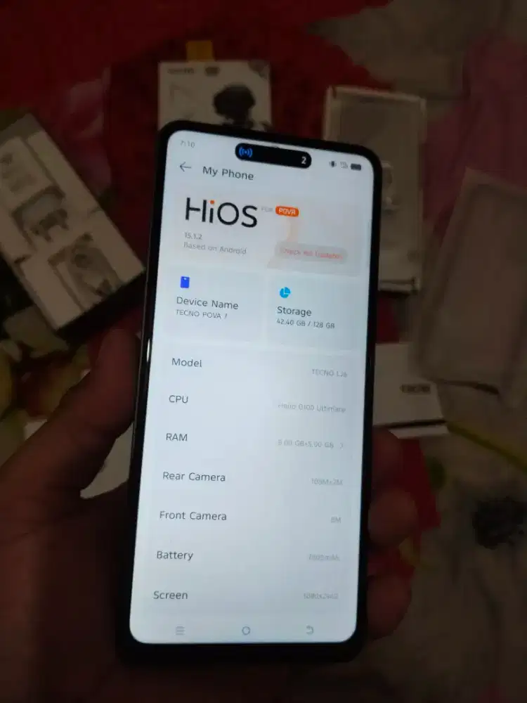 Tecno Pova 7 4G  Ram 8Gb Internal 128Gb  Muluss