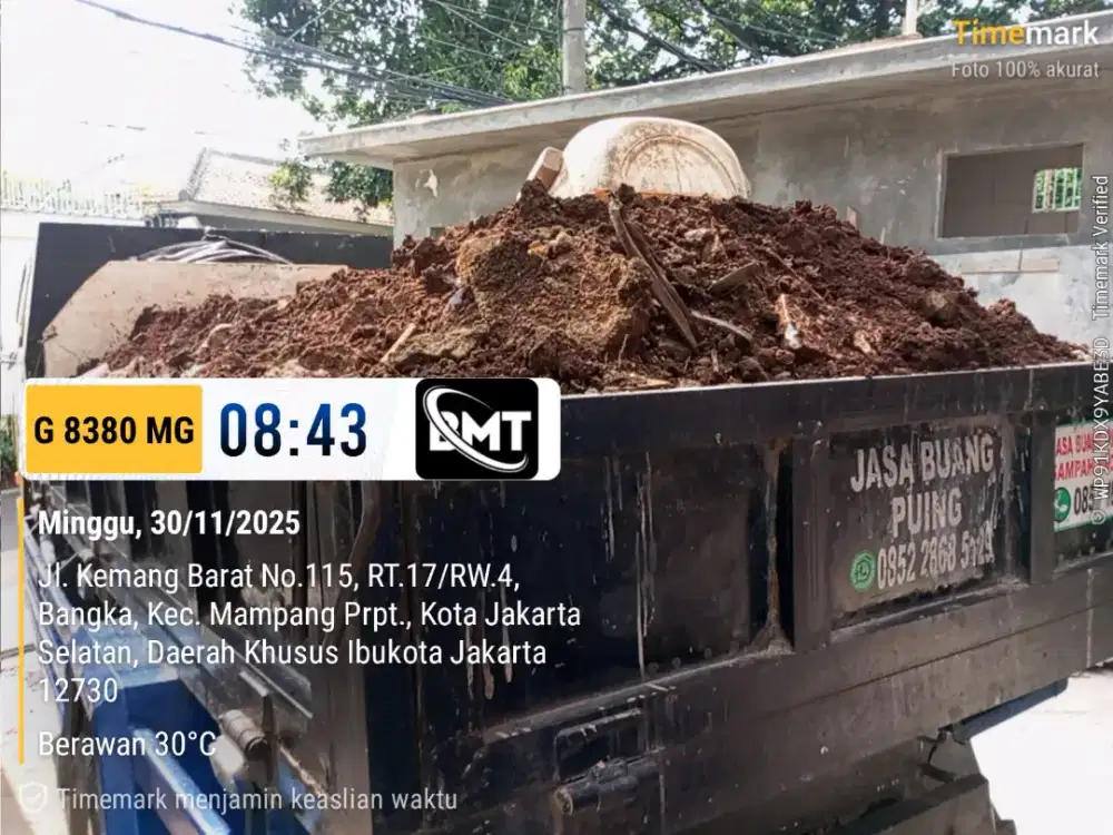 Jasa buang puing dan pengurugan