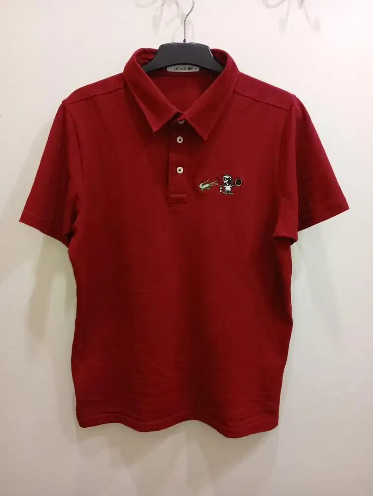 LACOSTE x PEANUTS POLO SHIRT MAROON
