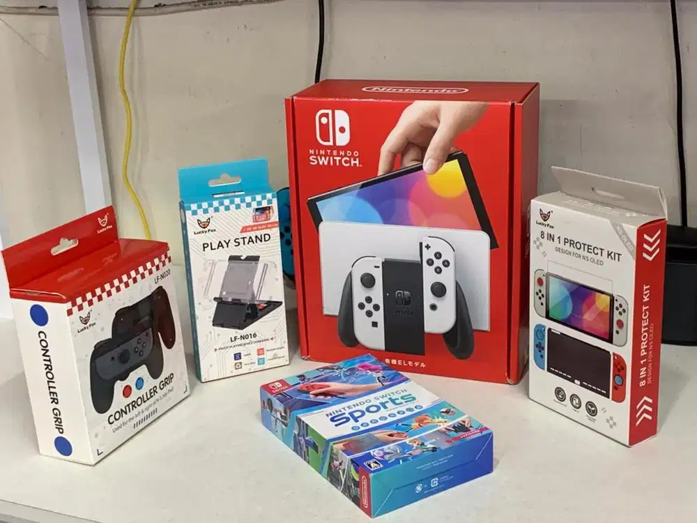 Nintendo Switch OLED BNOB + Kaset Switch + Acc