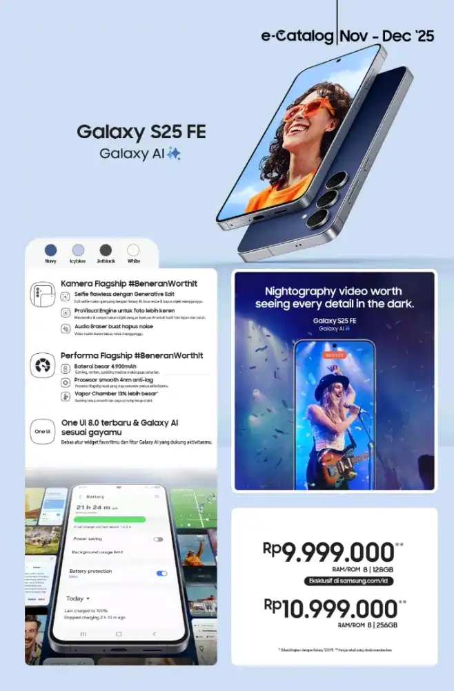 Samsung S25 FE 8/256Gb Garansi resmi cash n kredit