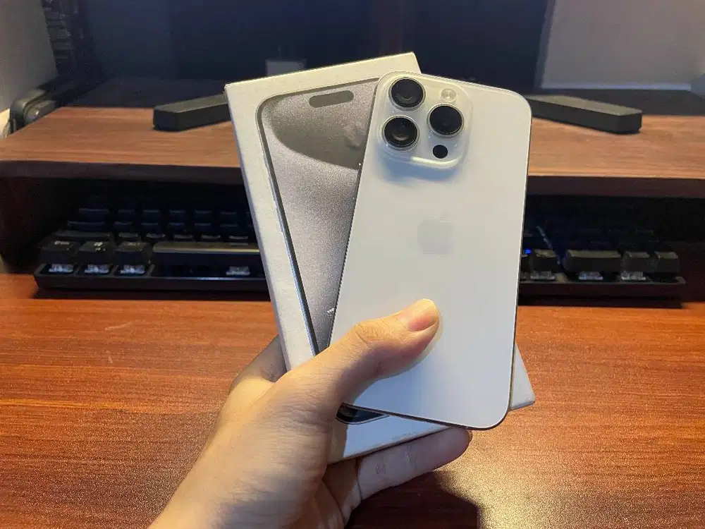 IPHONE 15 PRO NATURAL 128 GB RESMI IBOX SECOND