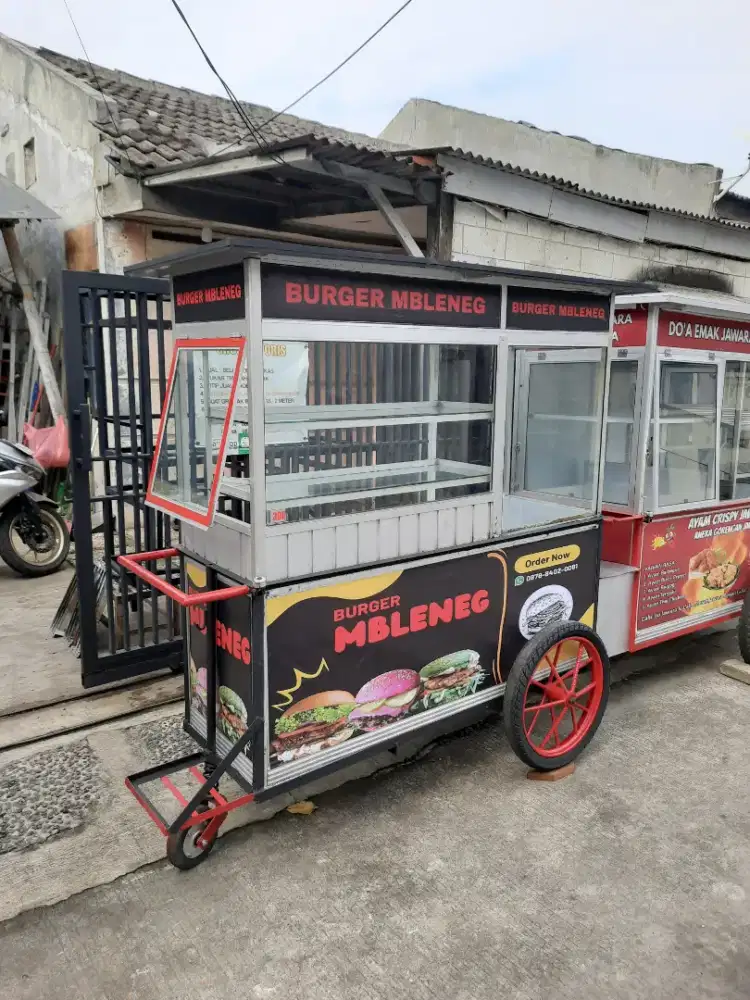 gerobak gorengan/ nasi uduk/ ayam bakar/ tahu crispy-DLL