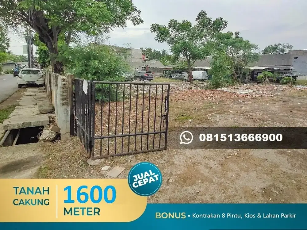 Jual Tanah Cakung Jakarta Pinggir Jalan Raya Tanah Rata SIap bangun