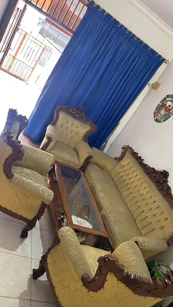 Kayu Jati Ukir Jepara 1 Set