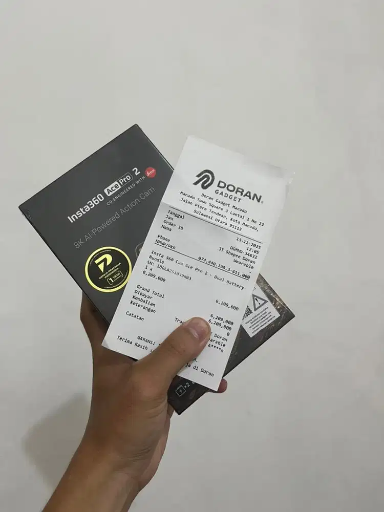 INSTA360 ACE PRO 2 NEW DUAL BATTERY BARU SEGEL RESMI