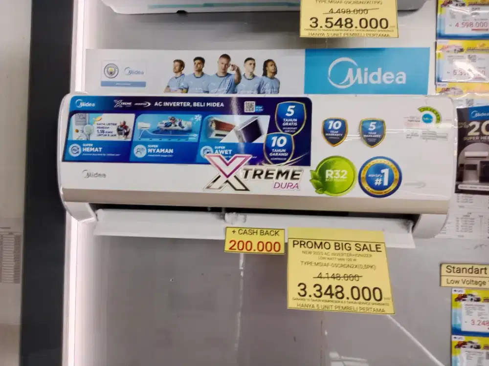 MIDEA AC INVERTER 0,5PK CIXILAN RINGAN TANPA DP
