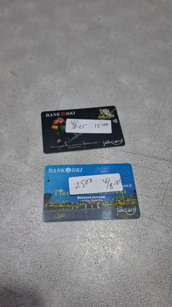 KARTU JAKCARD BANK DKI BEKAS