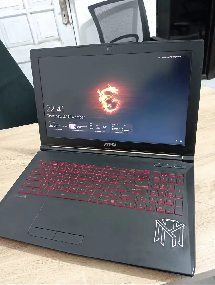 MSI GL62 7RDX GTX 1050