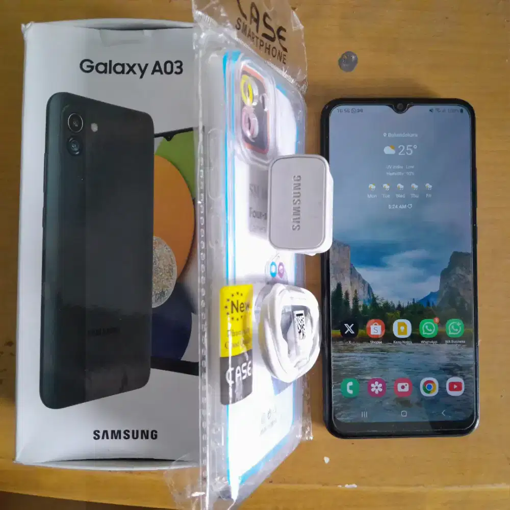 Samsung Galaxy A03 3/32 Fullset All Original Mint Condition