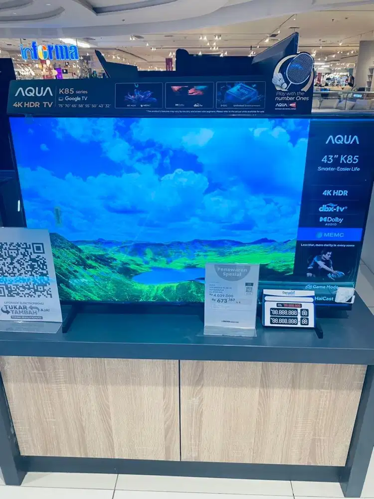 AQUA LED GOOGLE TV CICILAN HOME CREDIT