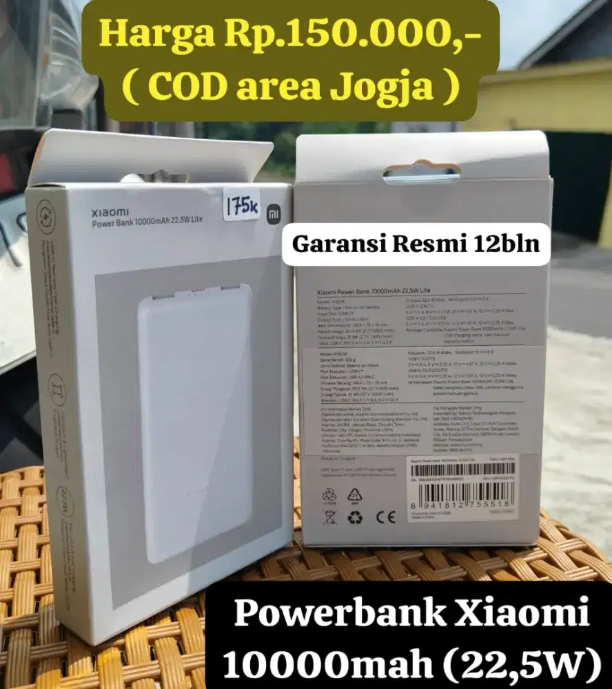Powerbank Original Xiaomi 10000mah 22,5W ( COD KULONPROGO )