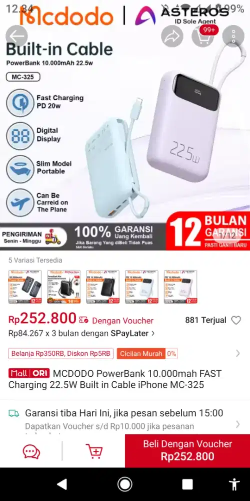 Power bank Fast Charging