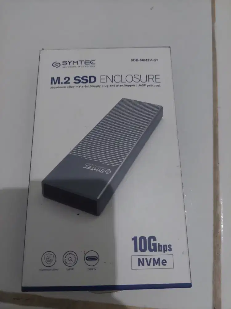 Enclosure case ssd m2 nvme merk Symtec lengkap fullset bekas pribadi